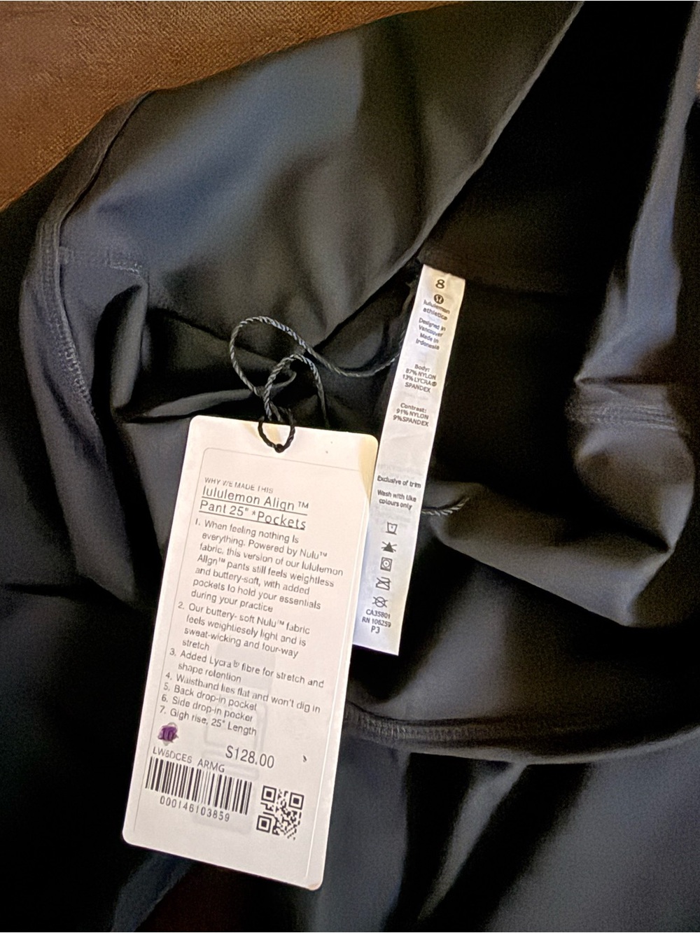 lululemon Align Pant 25" in Black